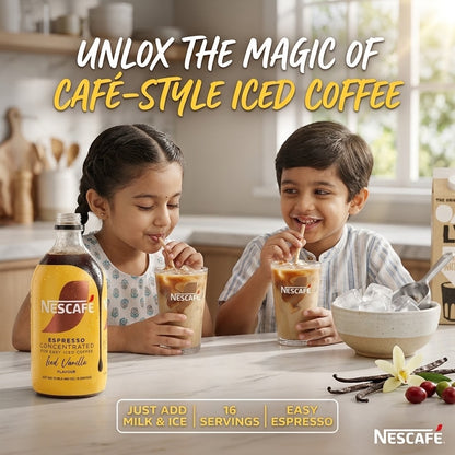 6 x 500ml Nescafe Iced Coffee Espresso Concentrate Liquid Base Vanilla Caramel