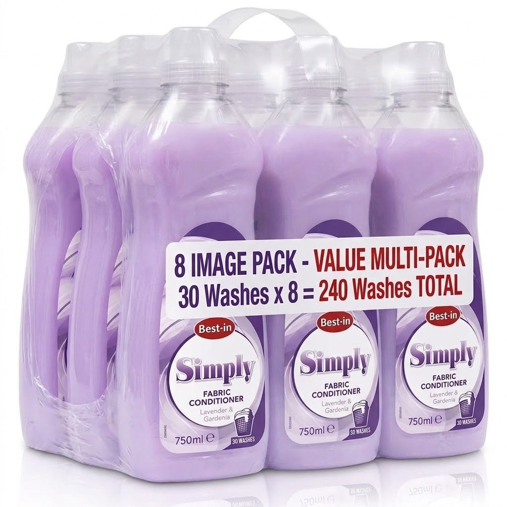 30Wash × 8 Bestin Concentrated Fabric Conditioner 750ml x 8 Lavender & Gardenia
