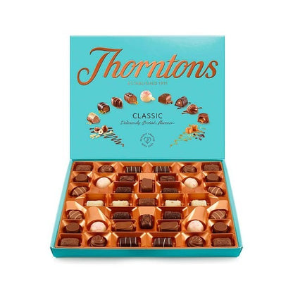 6x 262g Thorntons Classic Collection Milk Dark White Chocolate Gift Box