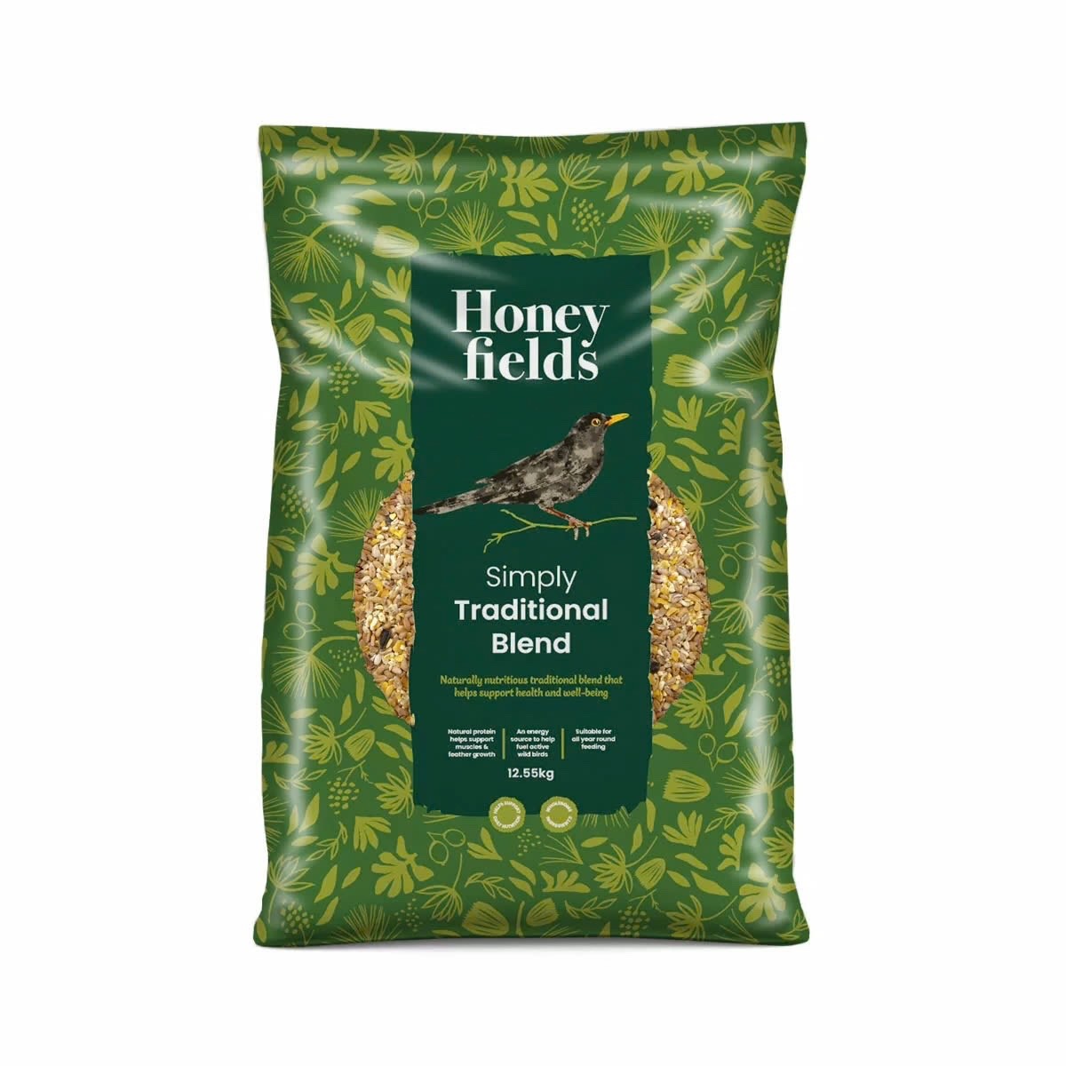 12.6kg Honeyfield's Conservation Grade Quality Wild Bird Food Seed Mix