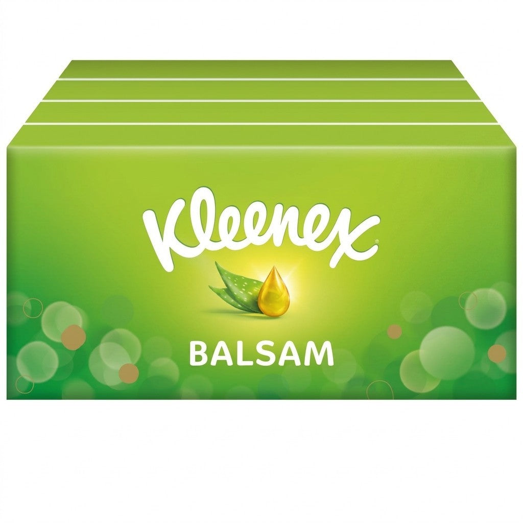 4 Pack Kleenex Balsam Soothing Pocket Tissues Single Box Value Bulk Options