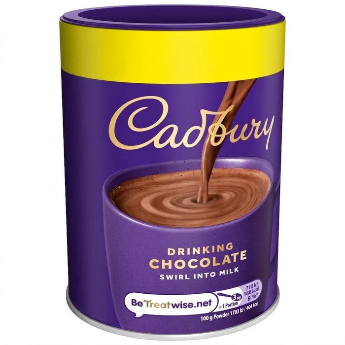 250g × 6 Cadbury Drinking Chocolate Hot Cocoa Powder Tub UK Swirl into Milk
