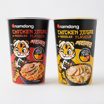 8 Packs Namdong K-Noodles Pot Beef Chicken Jjigae Korean Instant Noodles 83g/84g
