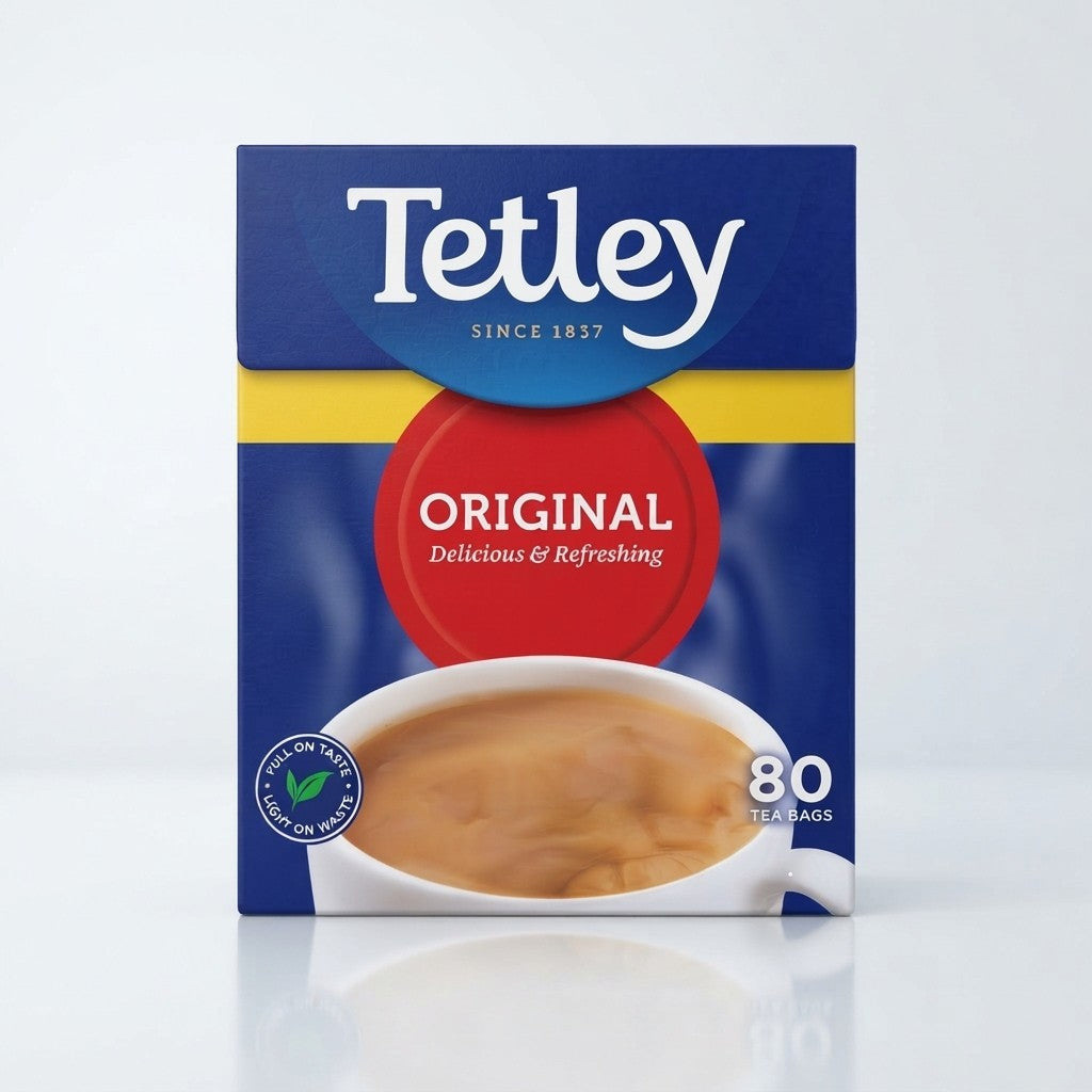 80 Tea Bags 250g Pack of 6 Tetley Original Tea Bags Bulk Buy Everyday Black Tea