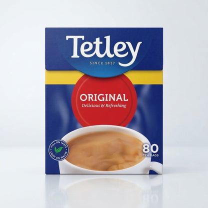 80 Tea Bags 250g Pack of 6 Tetley Original Tea Bags Bulk Buy Everyday Black Tea