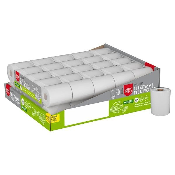 CaterPro 57mm x 48mm Small Thermal Receipt Paper Rolls for EPOS Systems