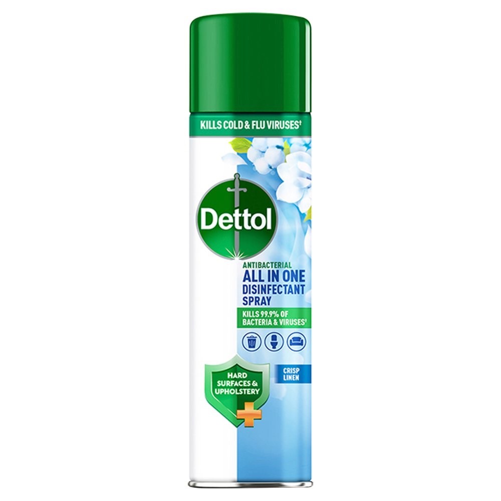 300ml × 6 Dettol All-In-One Disinfectant Spray Crisp Linen - Bulk