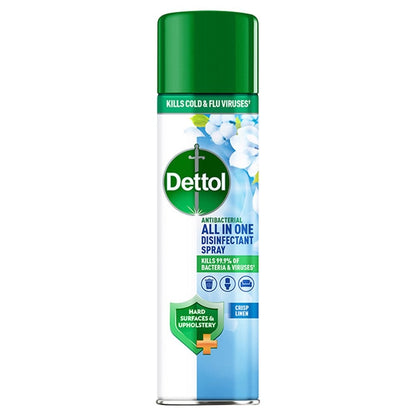 300ml × 6 Dettol All-In-One Disinfectant Spray Crisp Linen - Bulk