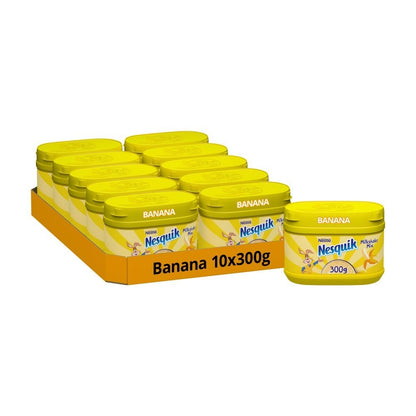 10x Nesquik Bananna Milkshake Powder Tubs 300g Wholesale Case