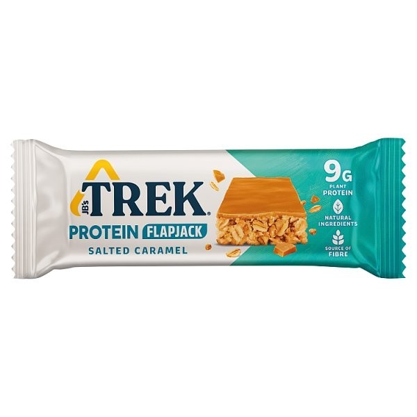 16x 50g TREK Salted Caramel Protein Flapjack Bars Vegan & Gluten