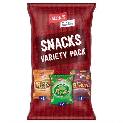 5x16g (80g) Jack's Snacks Variety Pack