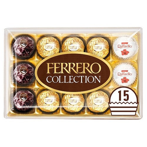 6 x Ferrero Collection T15 Assorted Gift Box Milk Chocolate Raffaello Rondnoir