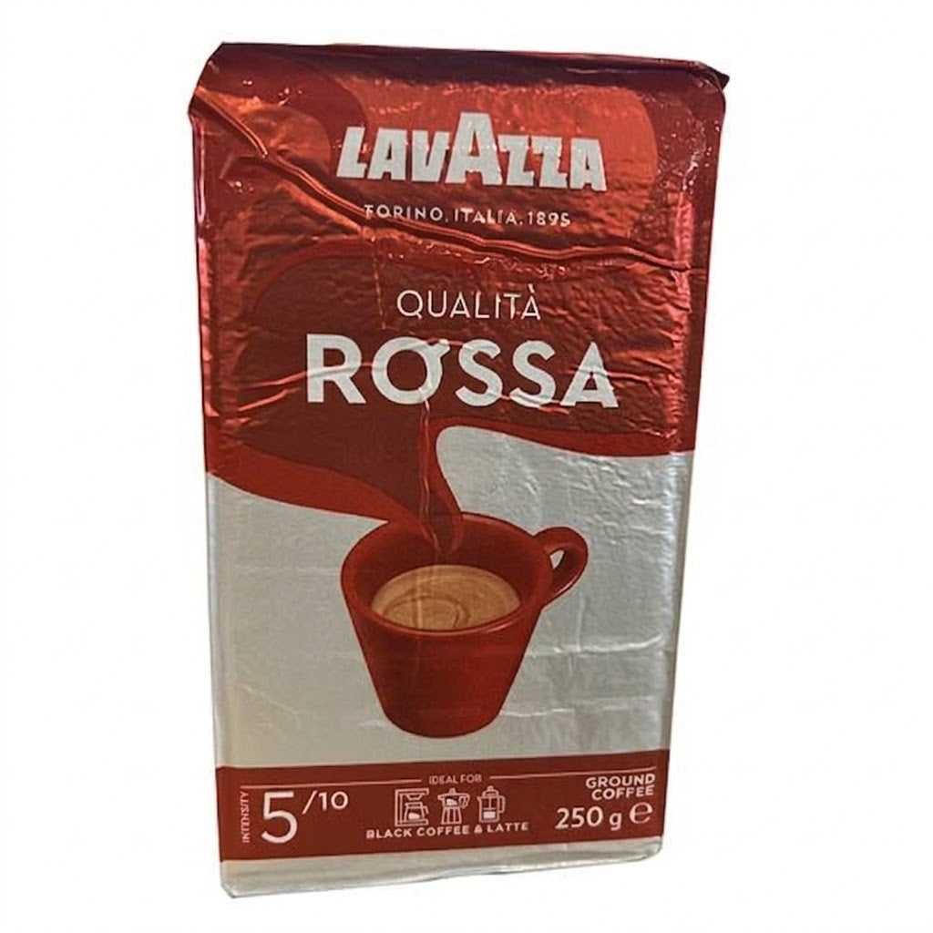 6 x 250g Bag Lavazza Qualità Rossa Ground Coffee – Medium Roast, Intensity 5