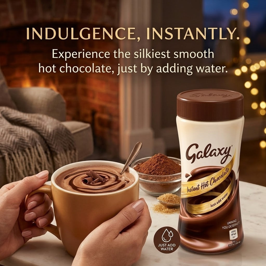250g x 6 Pack Galaxy Instant Hot Chocolate Powder Jar Bulk Just Add Water Drink
