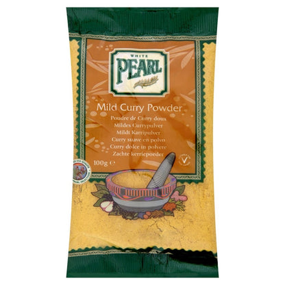 12 x 100g White Pearl Mild Curry Powder - Vegetarian Spice Bulk Pack