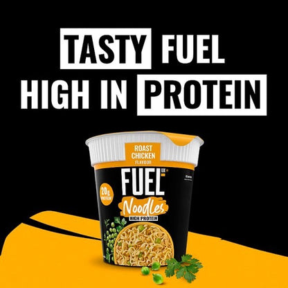 87g x 8 FUEL10K High Protein Instant Noodles Pot Sizzling Beef & Roast Chicken