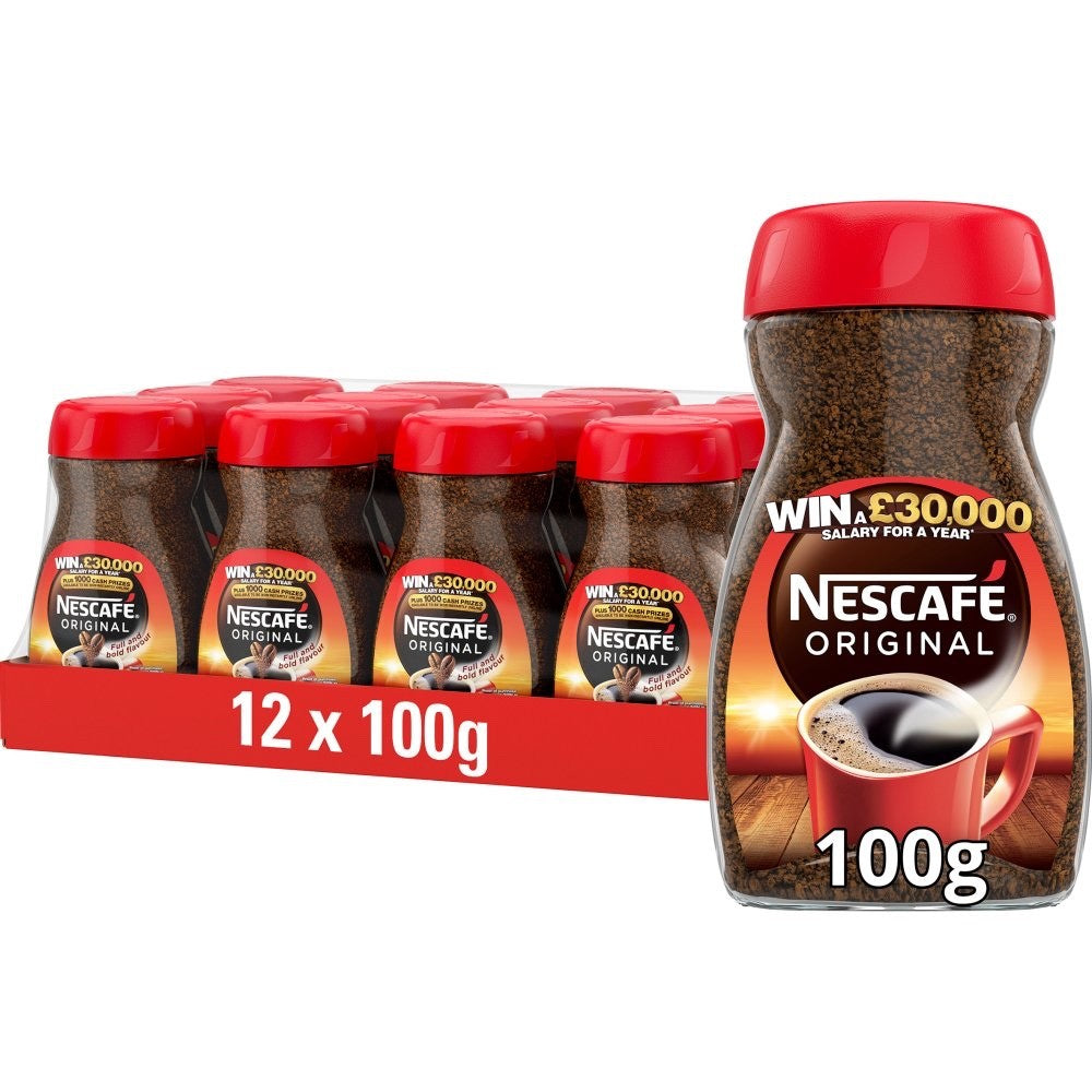 50g & 100g Nescafé Original Instant Coffee Glass Jars Signature Roast Full Bold