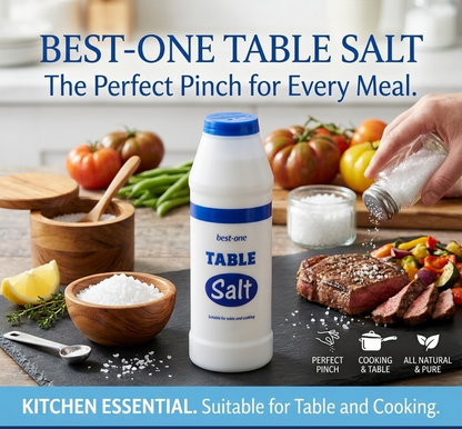 750g x 12 BEST-ONE Table Salt Bulk Pack – Fine Cooking & Table Salt