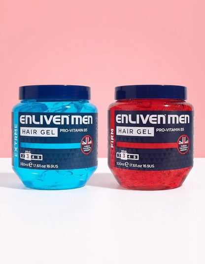 6 x 250ml (1.5kg) Enliven Hair Gel Bundle – Firm & Extreme Hold Hairgel Pack