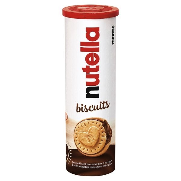 20 x 166g Nutella Hazelnut Chocolate Spread Filled Biscuits Tube Snack