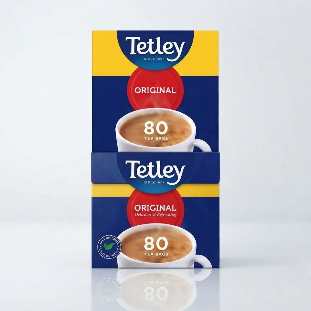 80 Tea Bags 250g Pack of 6 Tetley Original Tea Bags Bulk Buy Everyday Black Tea