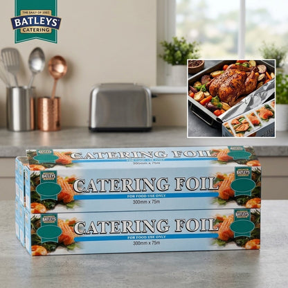 75m Batleys Catering Kitchen Foil Heavy Duty Aluminium Wrap