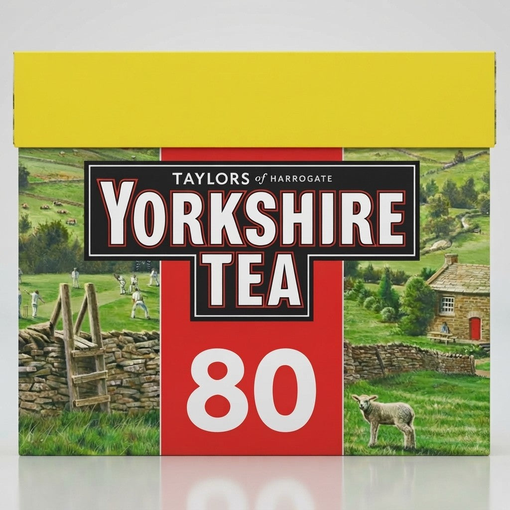 80s Pack of 5 (200 Bags Total) 250g Yorkshire Tea Bags Black Tea Bulk Buy