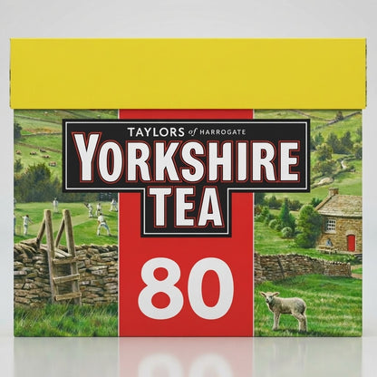 80s Pack of 5 (200 Bags Total) 250g Yorkshire Tea Bags Black Tea Bulk Buy