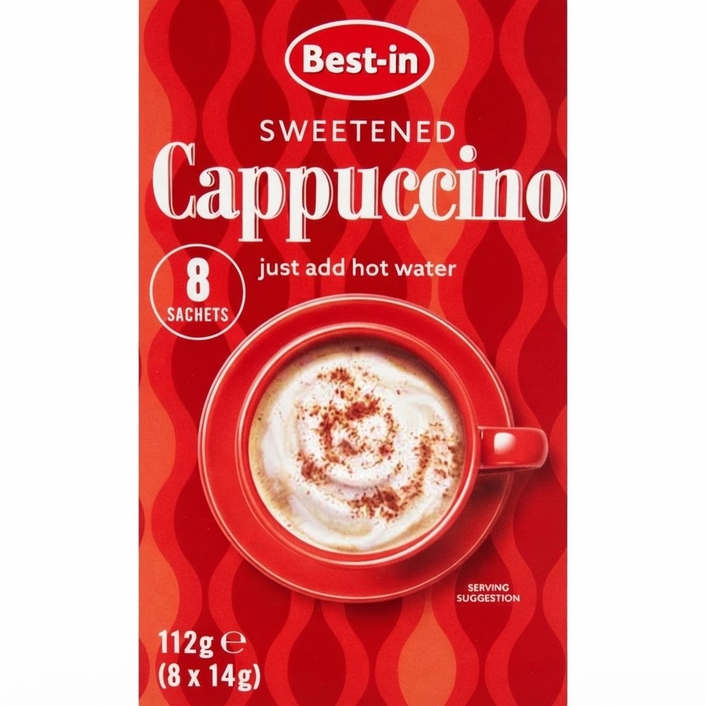 Bestin Latte 112g x 8 & Bestin Cappuccino 112g x 8 Instant Coffee Pack