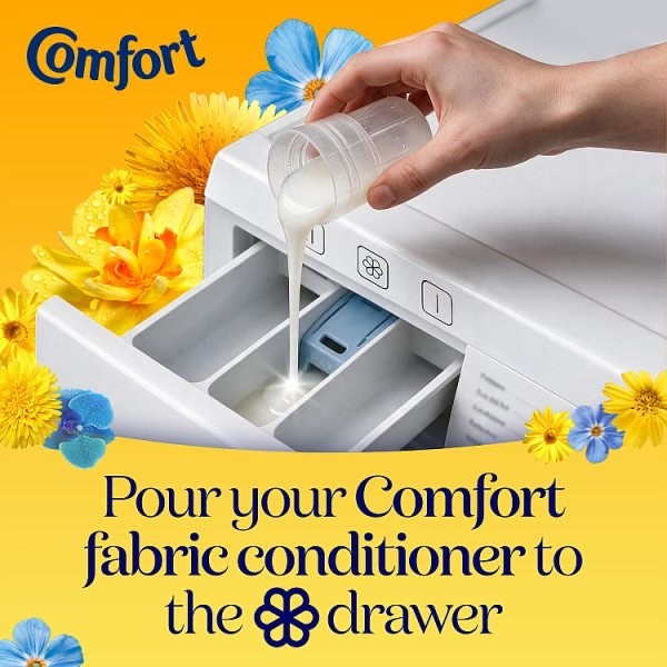 8 Pack 930ml Comfort Fresh Sunshiny Days Fabric Conditioner Softener 248 Washes