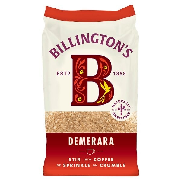 500g Case of 10 Billingtons Demerara Natural Unrefined Cane Sugar