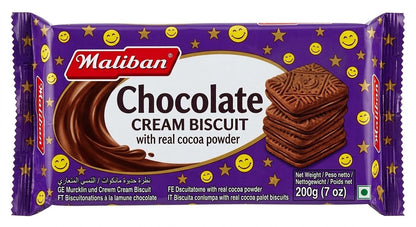 200g × 10 Maliban Chocolate Creams Biscuit - Bulk Pack