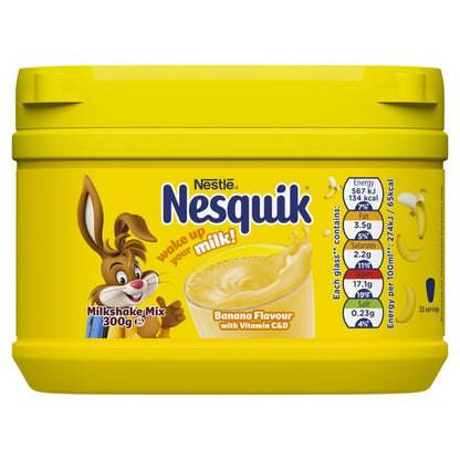 10x Nesquik Bananna Milkshake Powder Tubs 300g Wholesale Case
