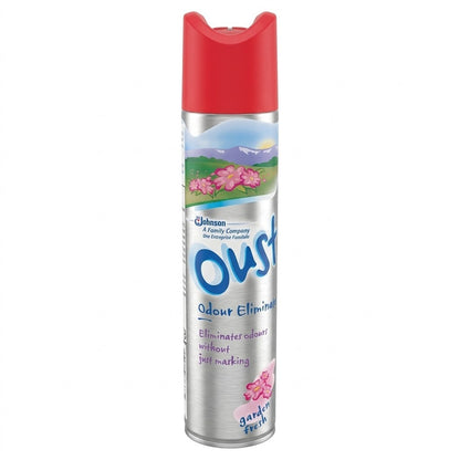 12x Oust Odour Eliminator Aerosol Spray Garden Fresh Air Freshener 300ml