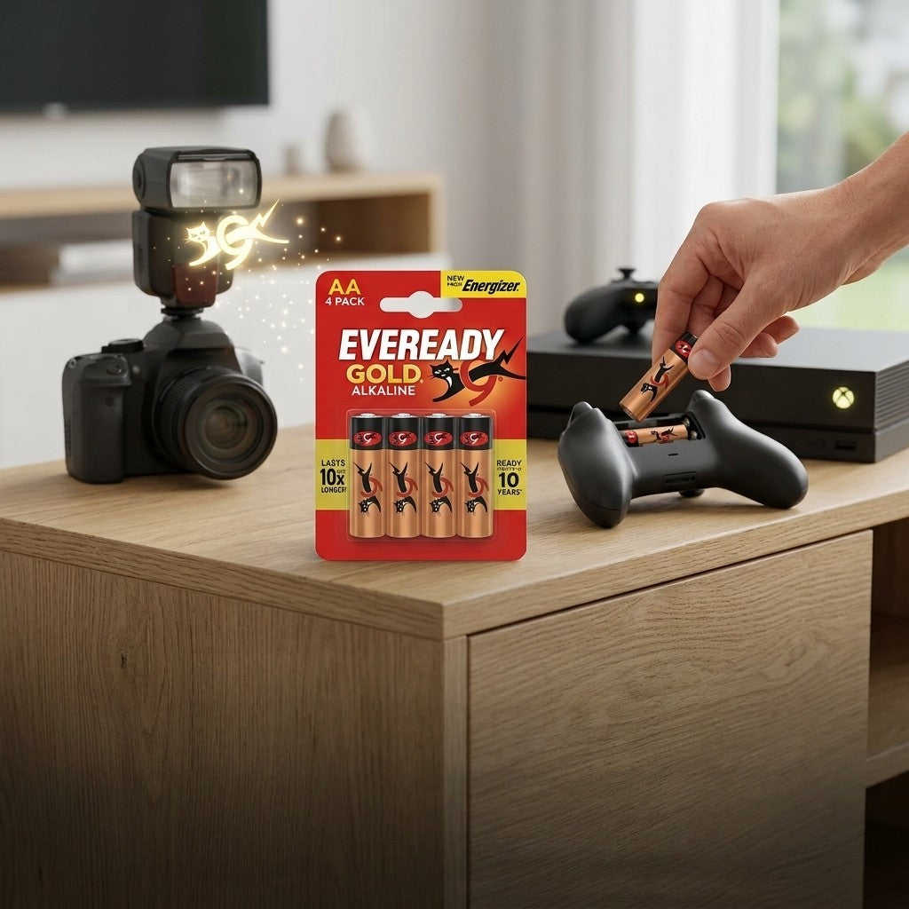 4x Eveready Gold AA Batteries 4 Pack Bulk Lot 12 Packs