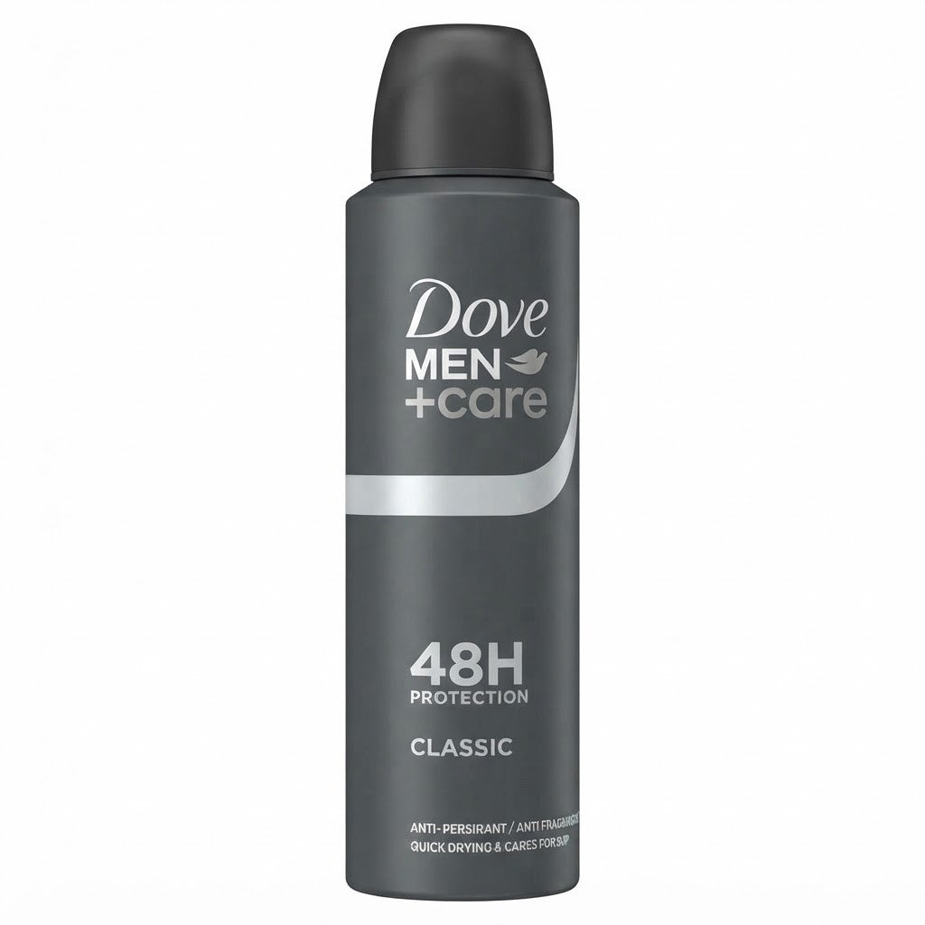 Dove Men+Care Deodorant Spray – Classic 150ml x6 Pack