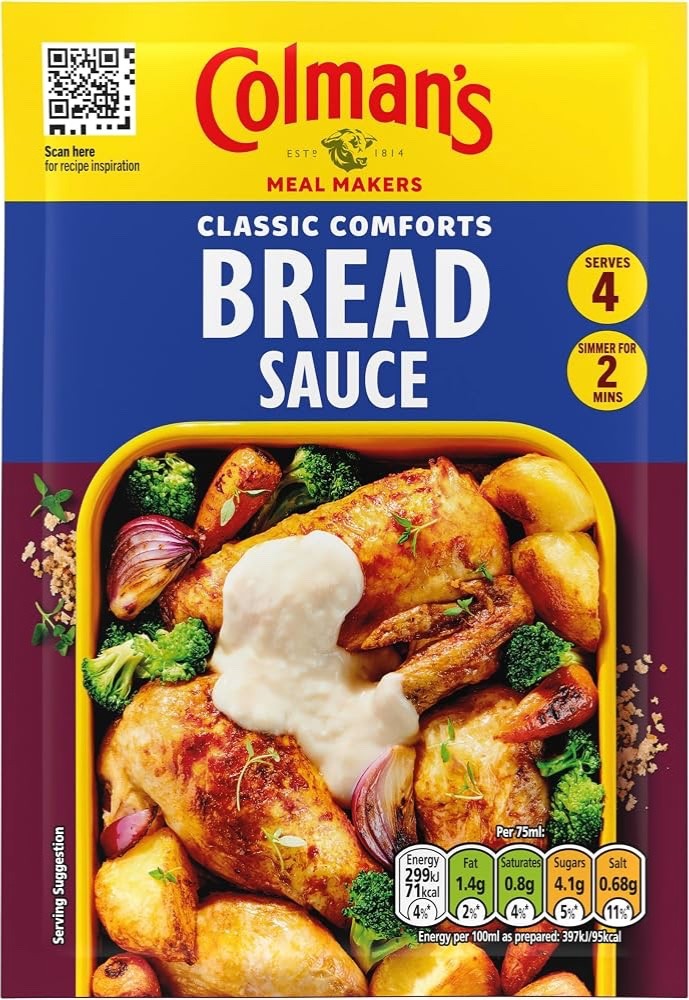 40g x 10 Pack Colman's Bread Sauce&Cheddar Cheese Sauce Mix British Flavour