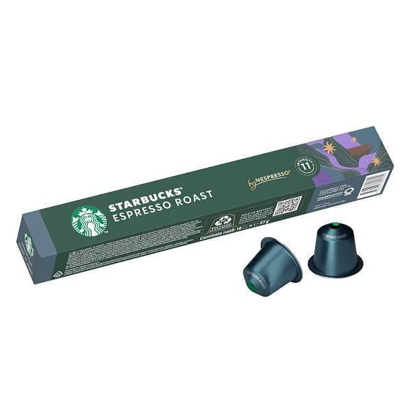 12x Starbucks Dark Espresso Roast Nespresso Original Pods 120 Capsules Bulk