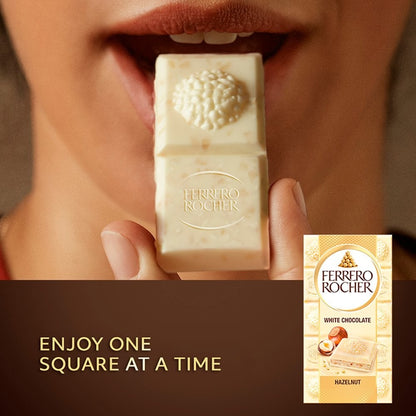 Ferrero Rocher Chocolate Bar 90g x8 Multipack Milk & White Hazelnut Bulk Buy Gif