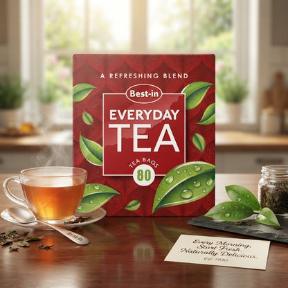 6 Pack Bundle Total 480 Bags Best-in Everyday Tea Bags 80s A Refreshing Blend