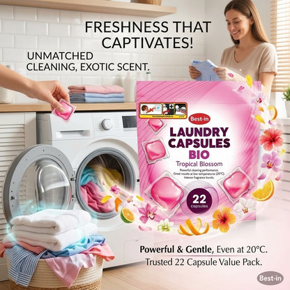 22 Wash × 8 Best-In 3-in-1 Biological Washing Powder - Bulk