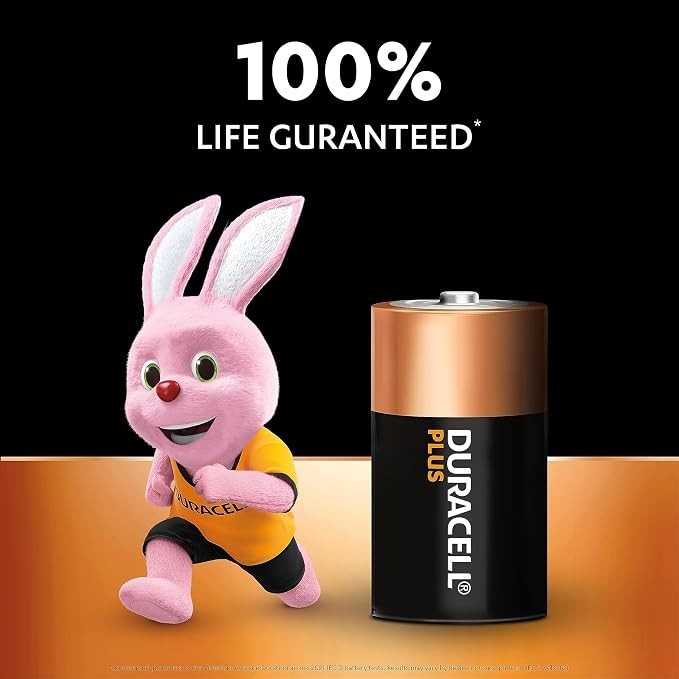 2x Duracell Plus D Batteries 2 Pack Bulk Lot 10 Packs 20 Total 1.5V