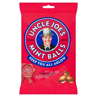 Uncle Joe's Mint Balls 90g | Case of 12 Traditional English Mint Sweets Bulk Buy
