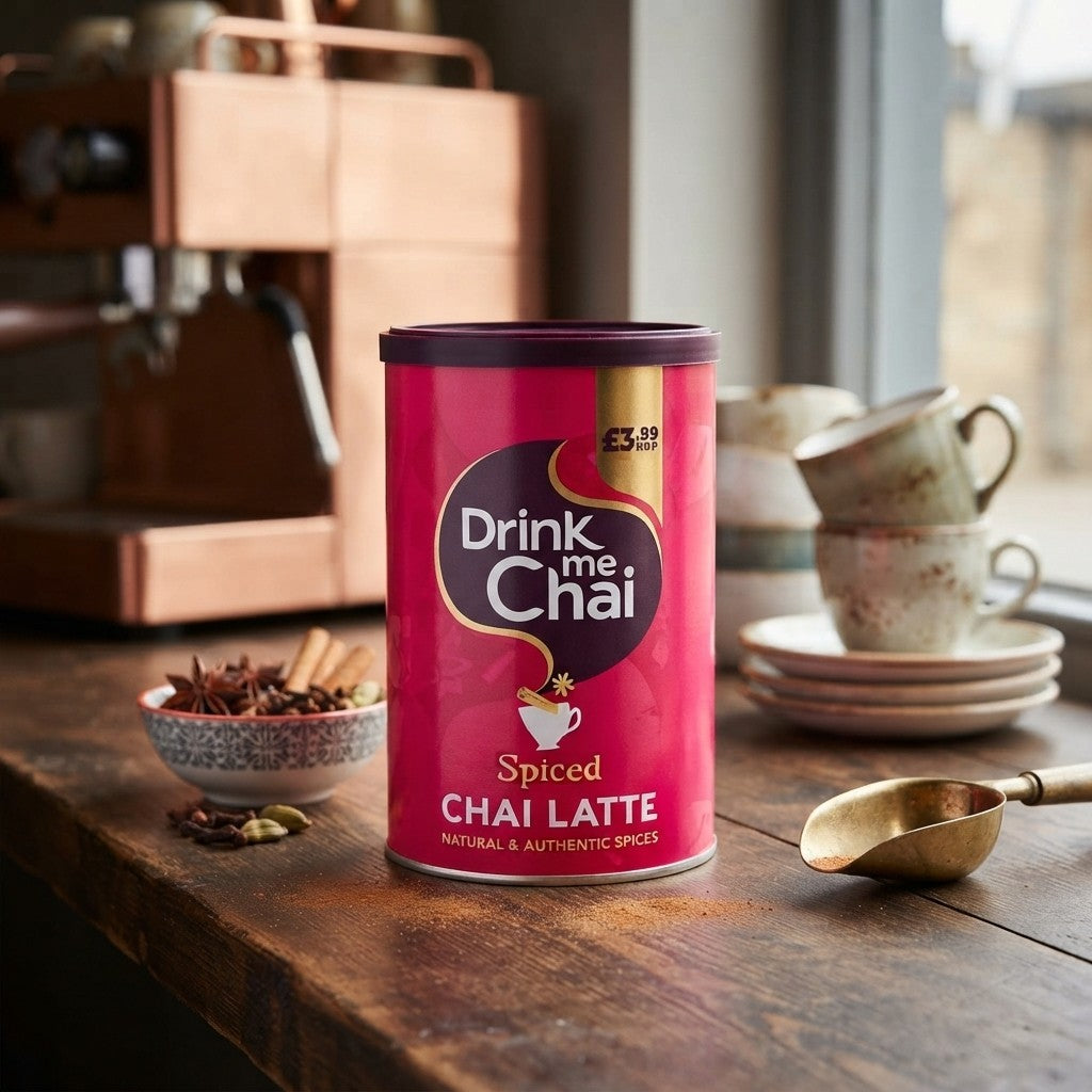 6x Drink Me Chai Spiced Chai Latte Instant Powder Tins 250g