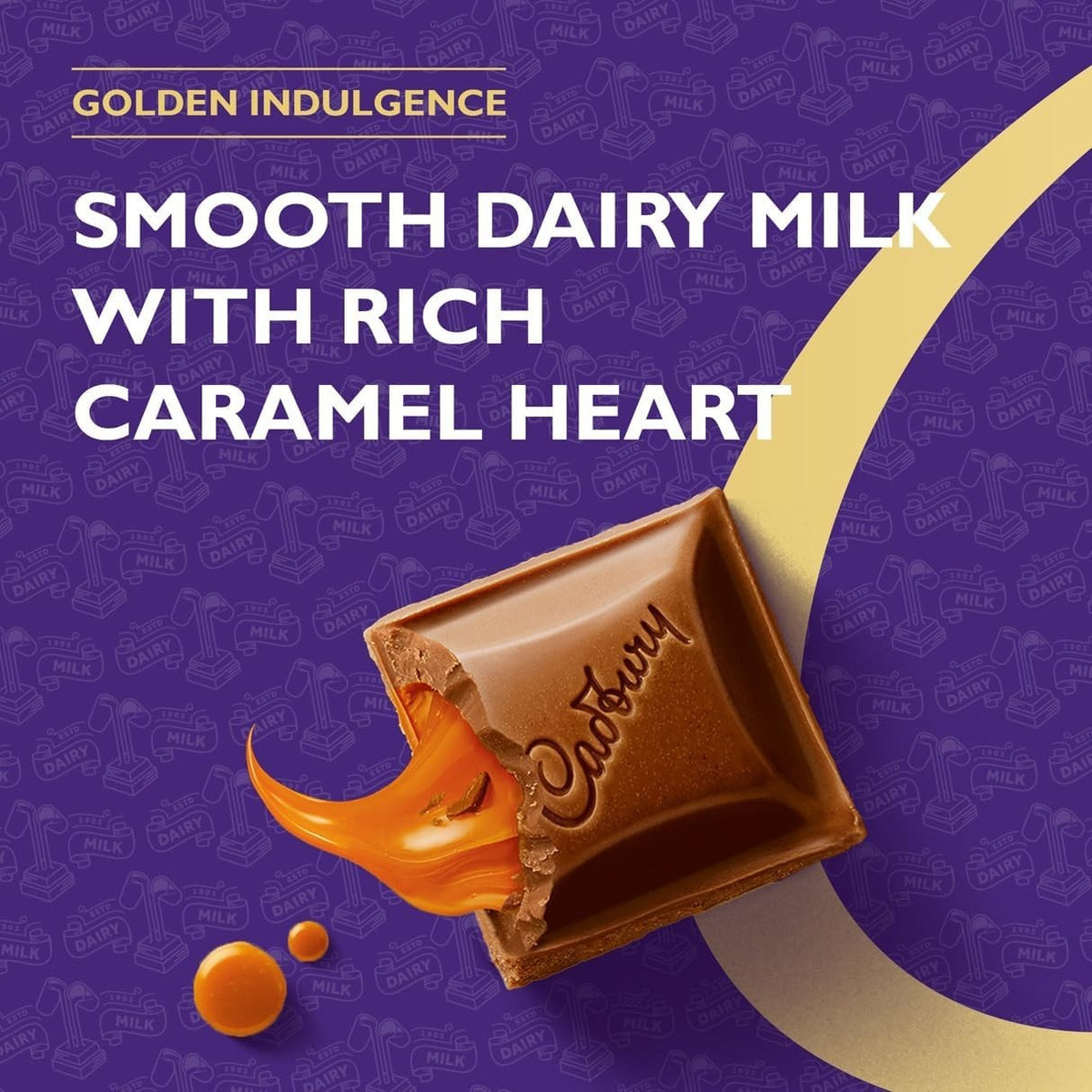 Cadbury Dairy Milk Caramel Chocolate Bar 120g x 16 Bulk Multi-Pack