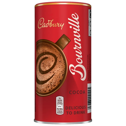 250g x 6 Cadbury Bournville Dark Chocolate Cocoa Powder Baking Hot Drink Can