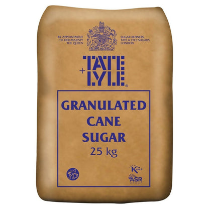 Tate & Lyle Granulated Cane Sugar 25kg Large Bulk Sack Catering Bakery Supply