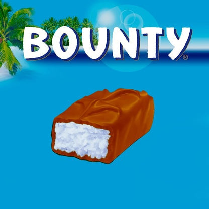 12 x (4 x 57g) Bounty Coconut Milk Chocolate Bar Multipack Sweet Candy Snack