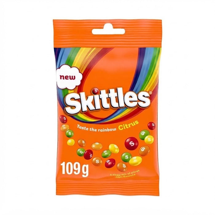 109g × 14 Pack Skittles Citrus Vegan Sweets Chewy Candies Multipack