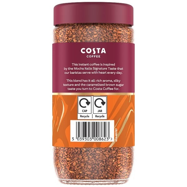 95g x 6 Costa Coffee Instant Mocha Italia Freeze Dried Smooth Caramel Taste